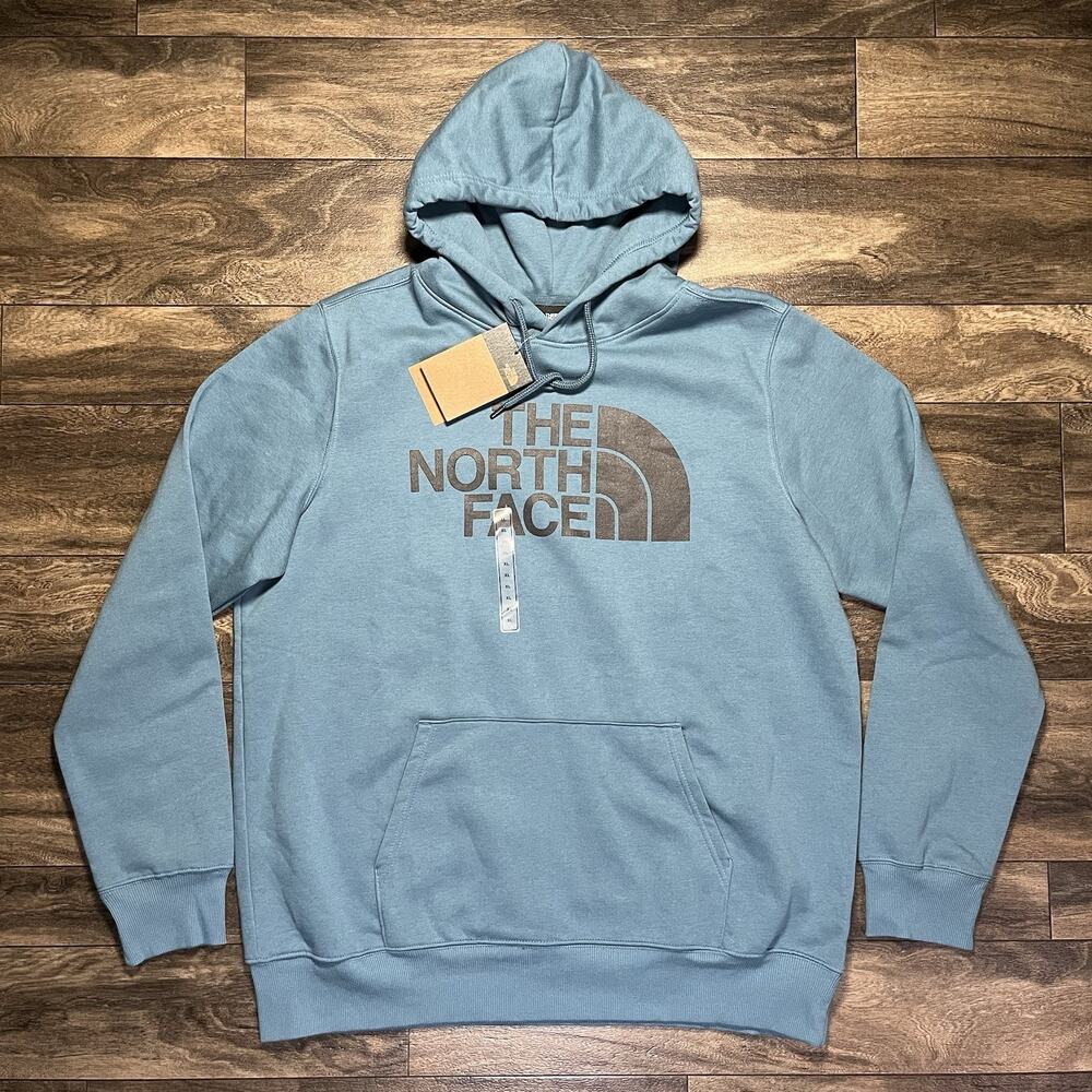 The North Face Half Dome Pullover Hoodie Men's XL Mallard Blue TNF Black NWT